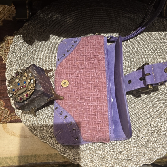 Coach Pink and Purple Women's Clutch - Picture 5 of 11